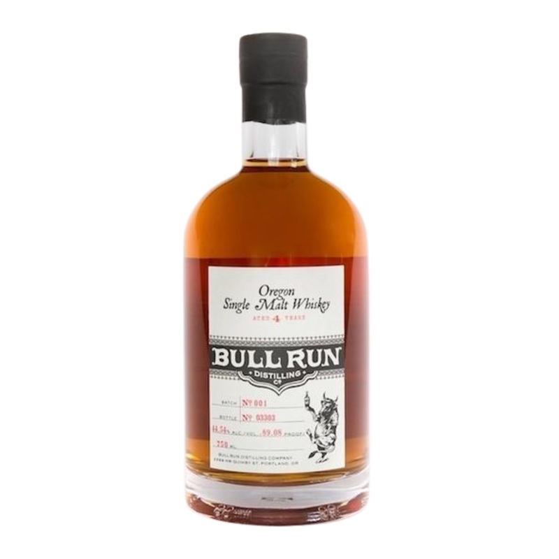 Bull Run Oregon Single Malt Whiskey 750 ML