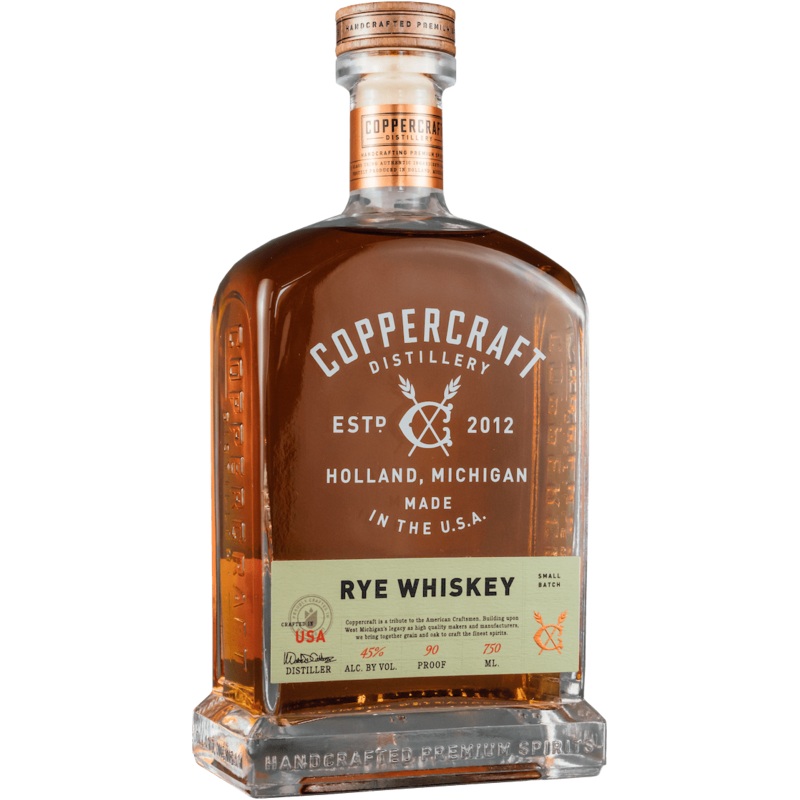 Coppercraft Straight Rye Whiskey 750 ML