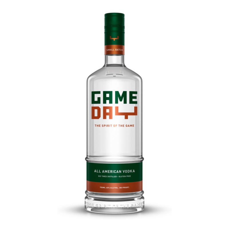 Game Day Orange & Green Vodka 750 ML