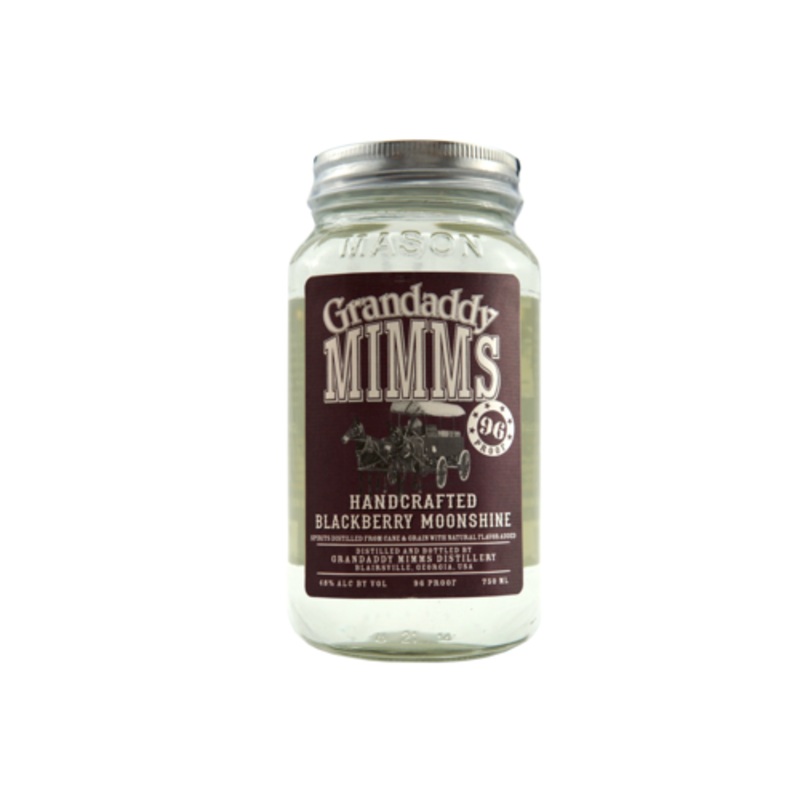 Grandaddy Mimm's Handcrafted Blackberry Moonshine 96 Proof 750 ML