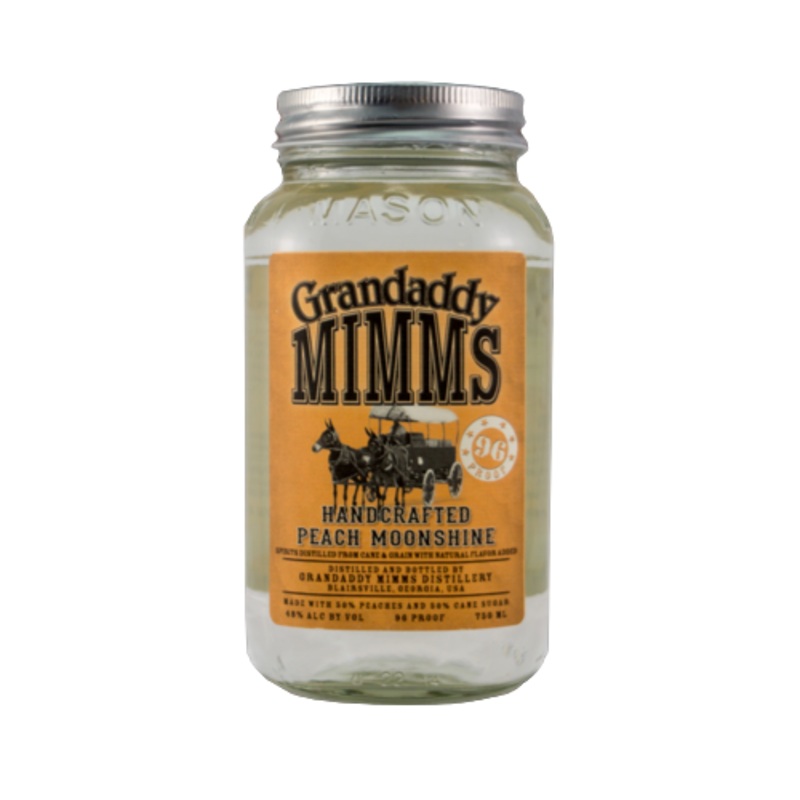 Grandaddy Mimm's Handcrafted Peach Moonshine 96 Proof 750 ML