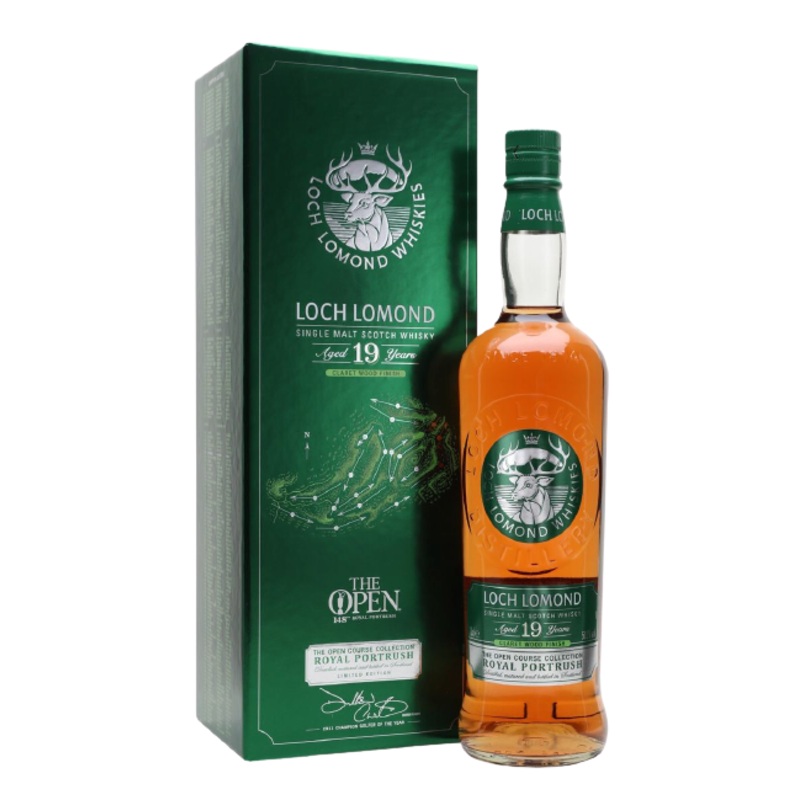 Loch Lomond The Open Course Collection Royal Portrush 19 Years Old Claret Wood Finish Single Malt Scotch Whiskey  750 ML