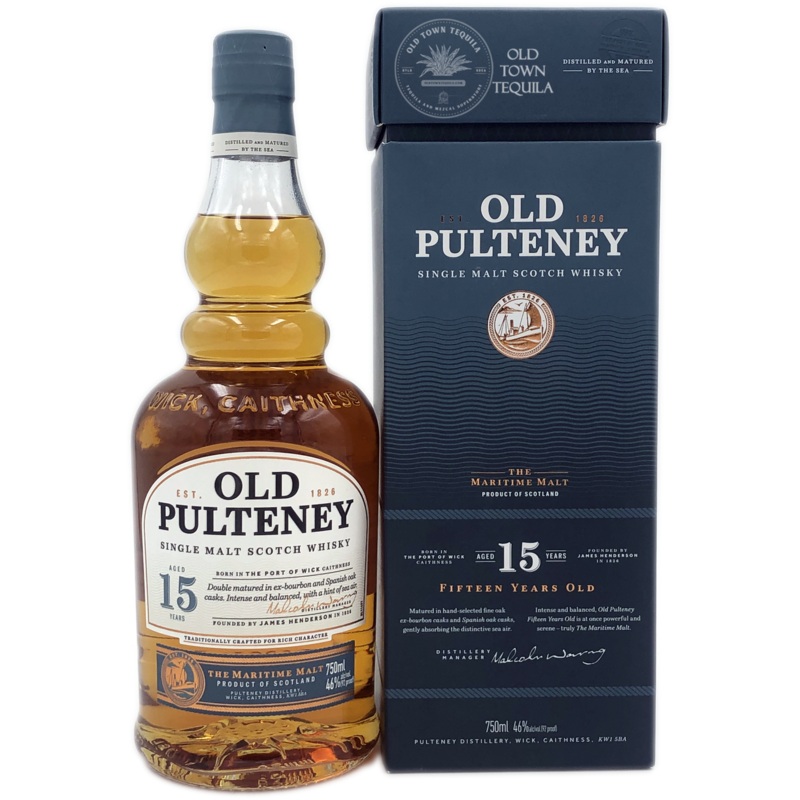 Old Pulteney 15 Year Old Single Malt Scotch Whiskey 92 Proof 750 ML