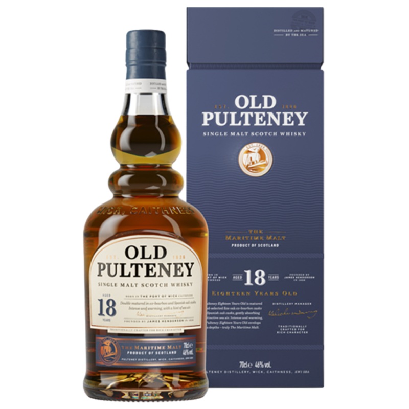 Old Pulteney 18 Year Old Single Malt Scotch Whiskey 750 ML