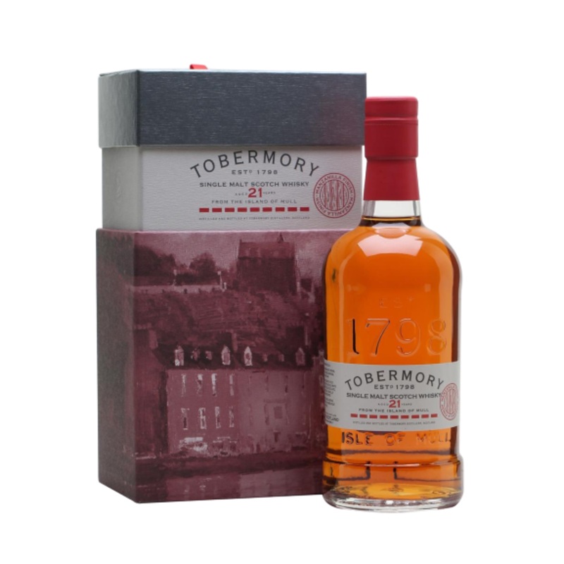 Tobermory 21 Years Old Manzanilla Finish Single Malt Scotch Whiskey 750 ML