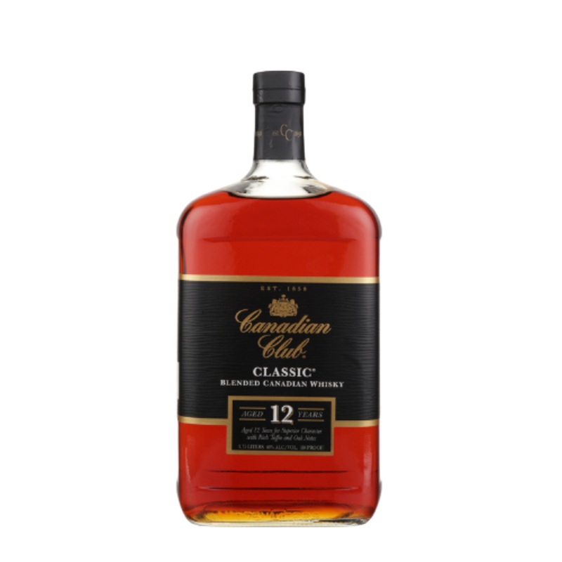 Canadian Club Canadian Whiskey Small Batch Classic 12 Yr 80 1.75 L