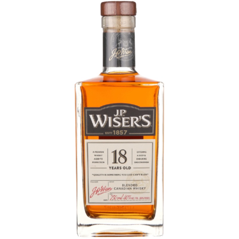 J.P. Wiser'S Canadian Whiskey Deluxe Very Old 18 Yr 80 750 ML