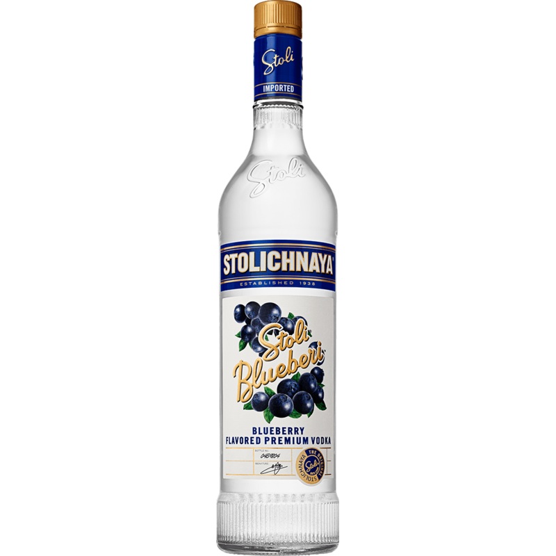 Stolichnaya Blueberi Flavored Premium Vodka 750 ml