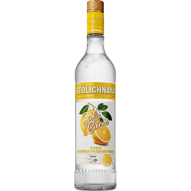 Stolichnaya Citros Flavored Premium Vodka 750 ml