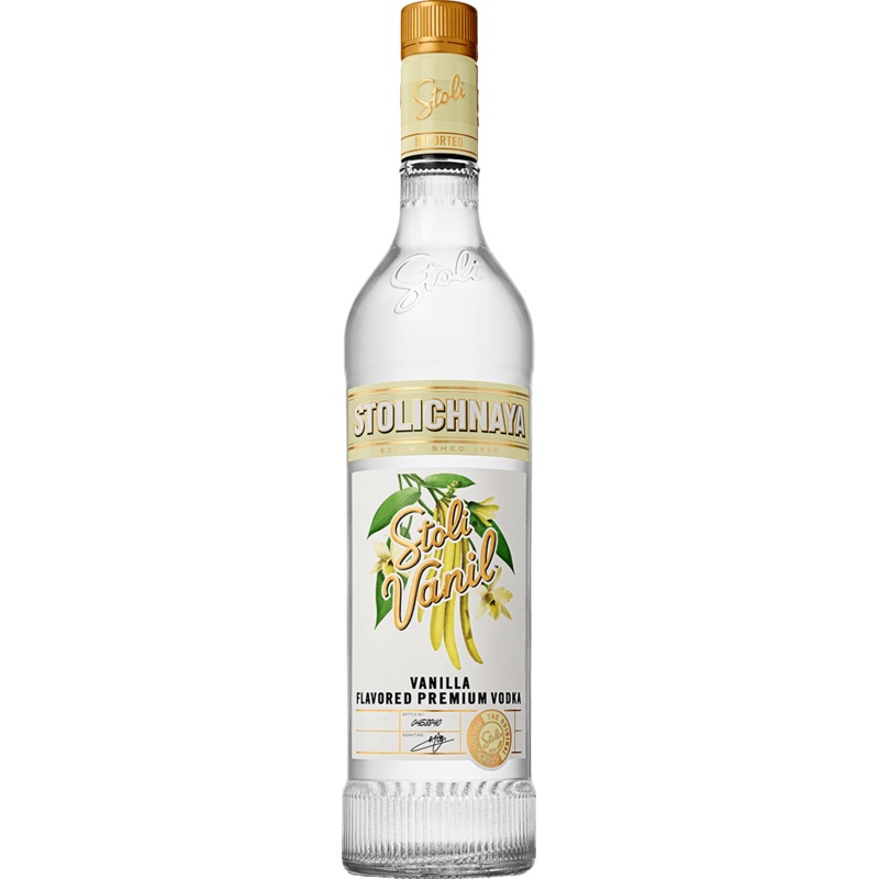 Stolichnaya Vanil Flavored Premium Vodka 75 Proof 750 ml
