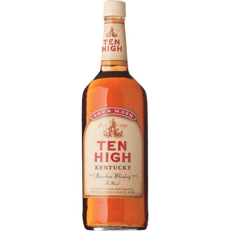 Barton Company Ten High Sour Mash Kentucky Bourbon Whiskey 750 ml