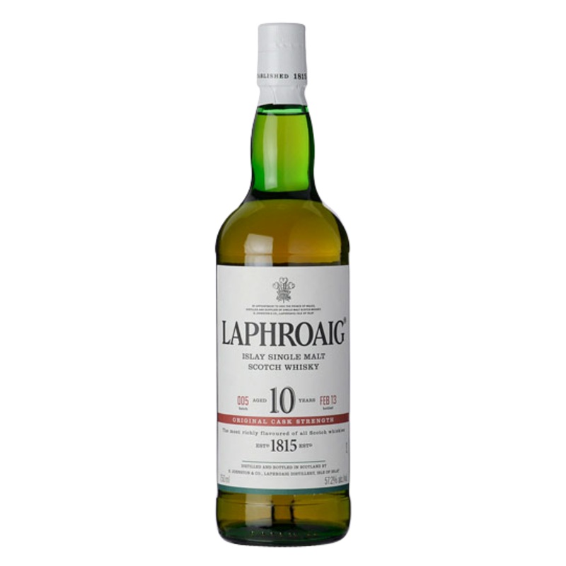 Laphroaig Single Malt Scotch Original Cask Strength 10 Yr 117.2 750 ML