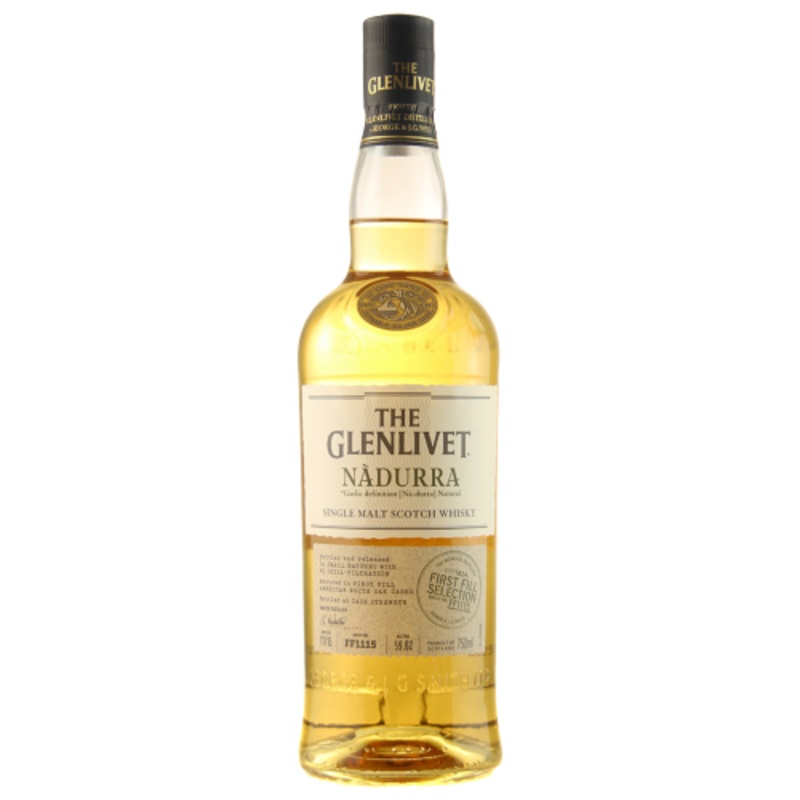 The Glenlivet Single Malt Scotch Nadurra Peated Whisky Cask Finish 123 750 ML