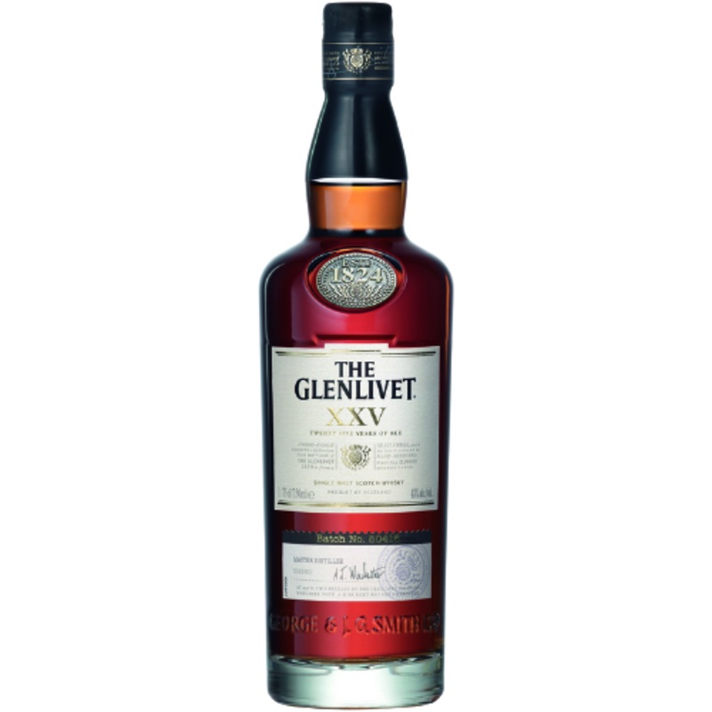 The Glenlivet Single Malt Scotch Xxv 25 Yr 86 750 ML