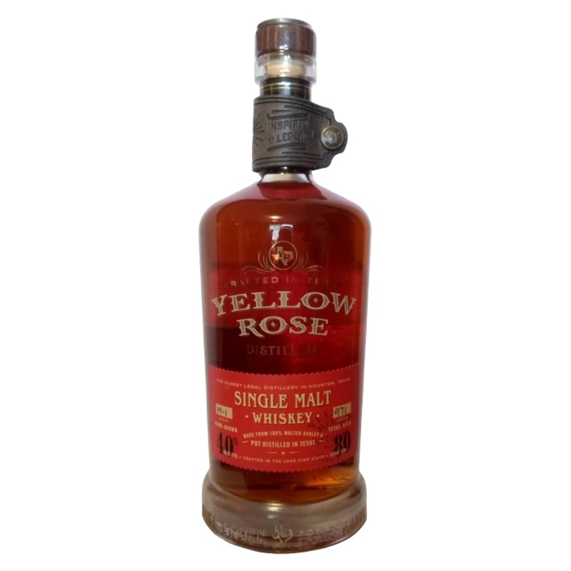 Yellow Rose Distilling Single Malt Whiskey 80 750 ML