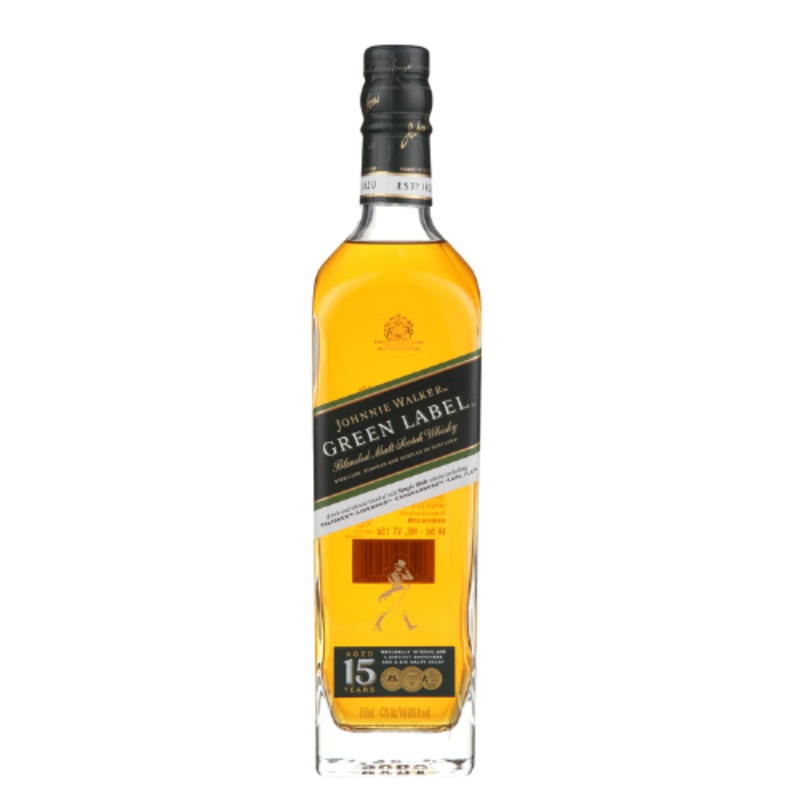 Johnnie Walker Blended Malt Scotch Green Label 15 Yr 86 750 ML