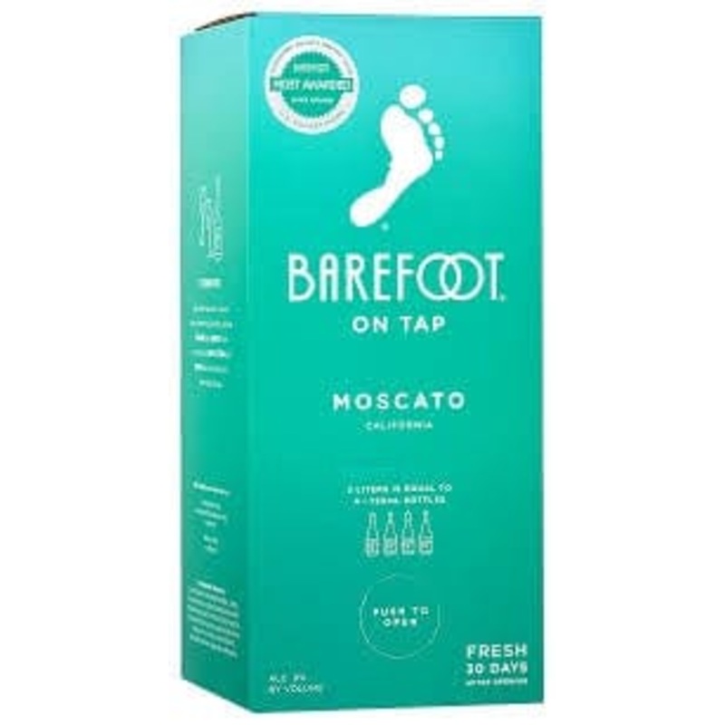 BAREFOOT ON TAP MOSCATO 3L BOX