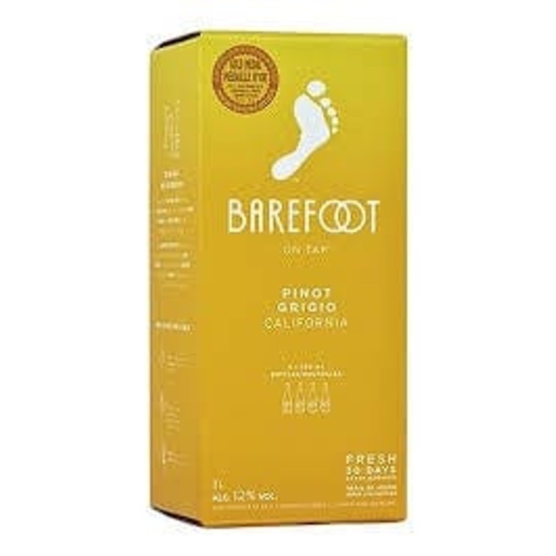 BAREFOOT ON TAP PINOT GRIGIO 3L BOX