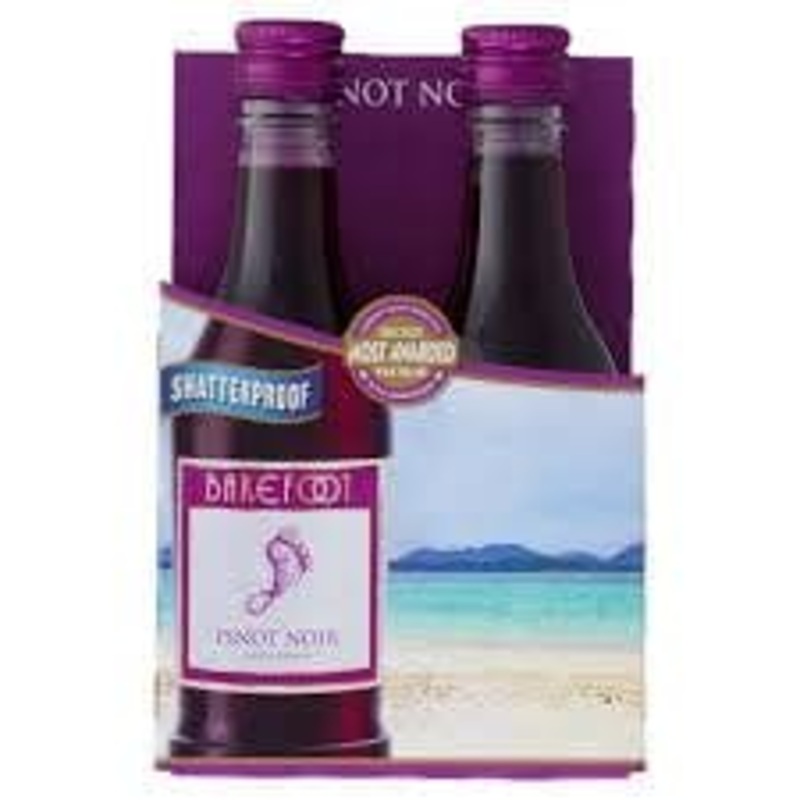 BAREFOOT PINOT NOIR 4PK 187ML