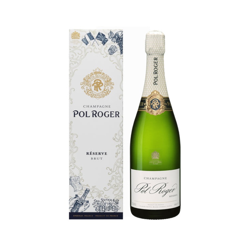 POL ROGER CHAMPAGNE BRUT W/ GIFT BOX 750ML