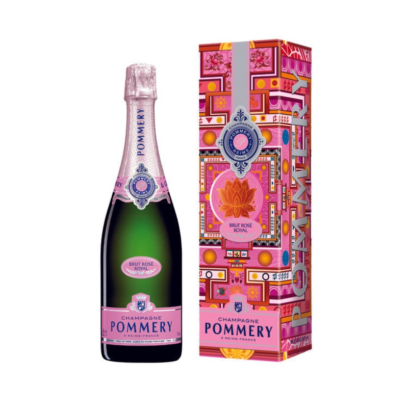 POMMERY CHAMPAGNE BRUT ROSE W/ GIFT BOX 750ML