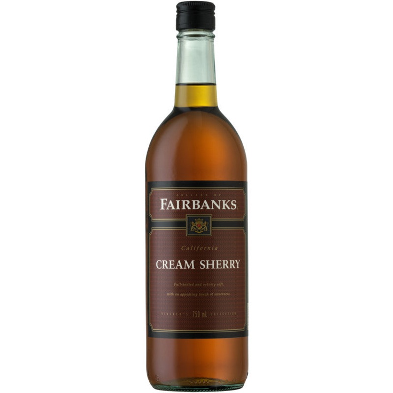 FAIRBANKS CREAM SHERRY CALIFORNIA 750ML