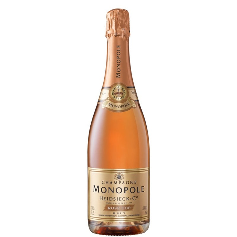 HEIDSIECK & CO. MONOPOLE CHAMPAGNE BRUT ROSE ROSE TOP 750ML