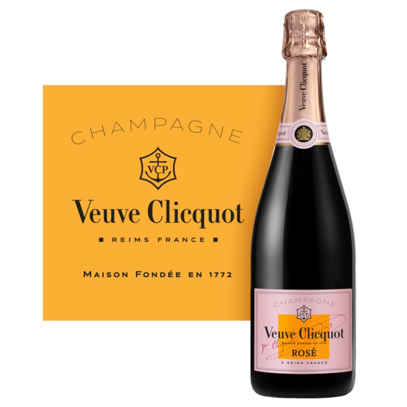VEUVE CLICQUOT CHAMPAGNE BRUT ROSE 750ML