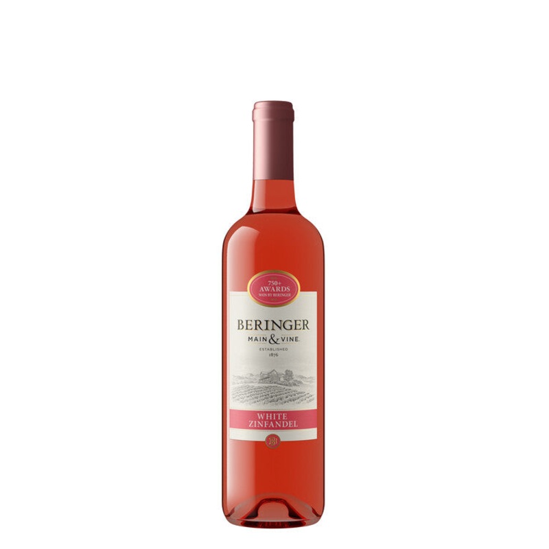BERINGER MAIN & VINE WHITE ZINFANDEL CALIFORNIA 750ML