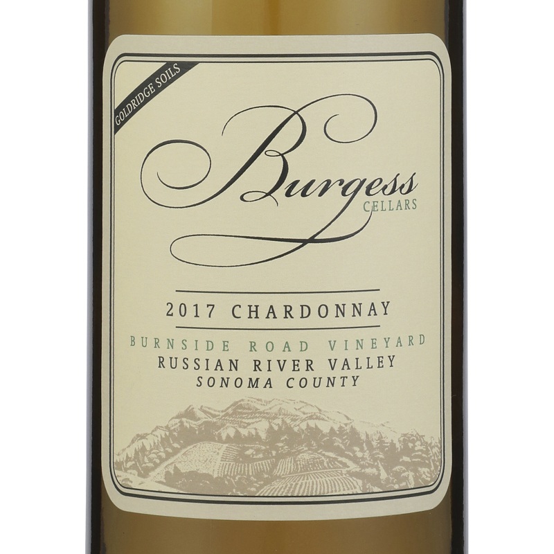 BURGESS CELLARS CHARDONNAY GOLDRIDGE SOILS BURNSIDE ROAD VINEYARD RUSSIAN RIVER VALLEY 2017 750ML