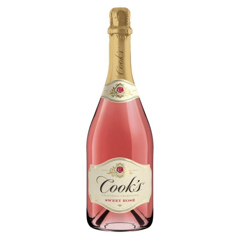 COOK'S SPARKLING SWEET ROSE CHAMPAGNE CALIFORNIA 750ML