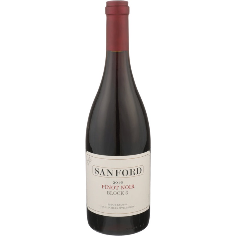 Sanford Pinot Noir Single Block 6 Sanford & Benedict Vineyard Santa Rita Hills 2016 750ML