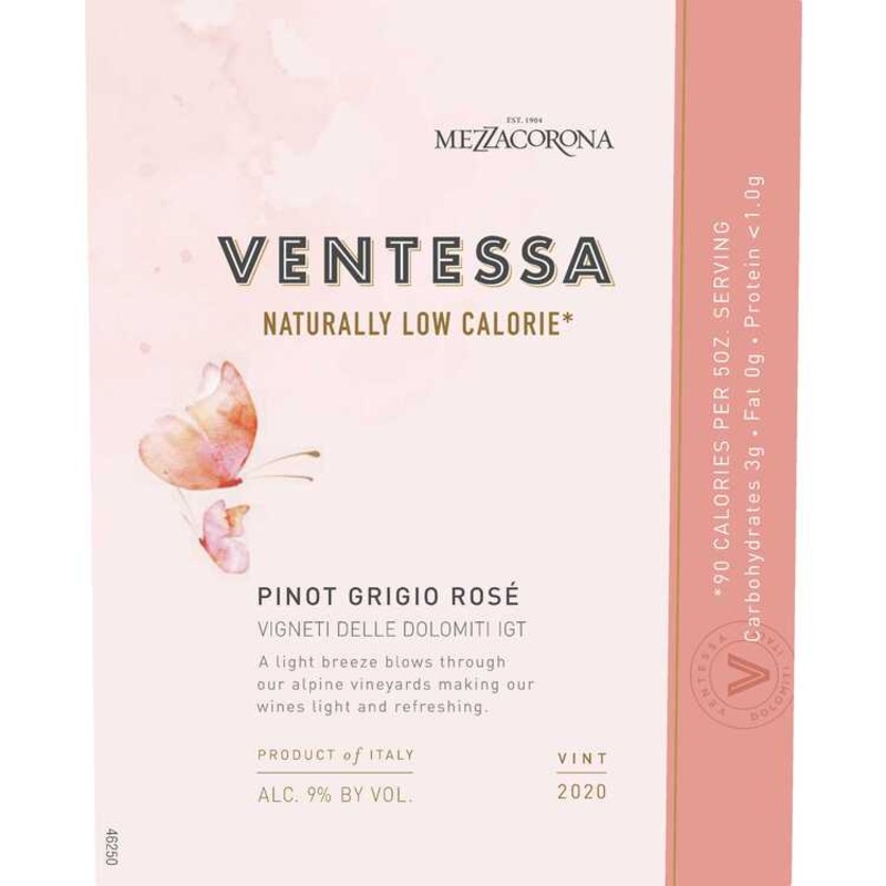 VENTESSA PINOT GRIGIO ROSE VIGNETI DELLE DOLOMITI 2020 750ML