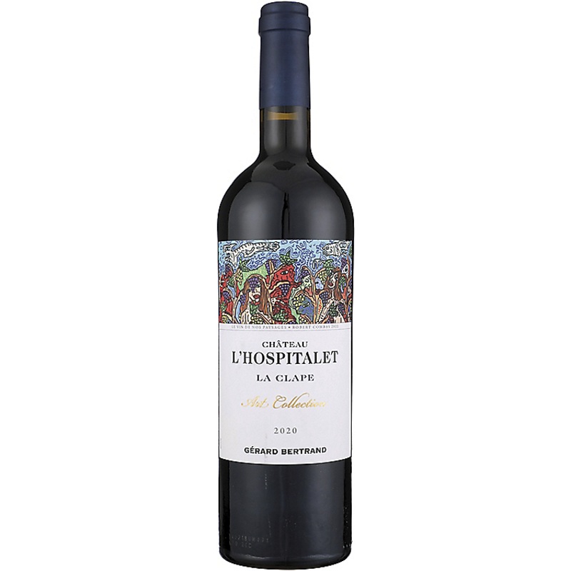 GERARD BERTRAND LA CLAPE ROUGE CHATEAU L'HOSPITALET ART COLLECTION 2020 WOOD BOX 750ML