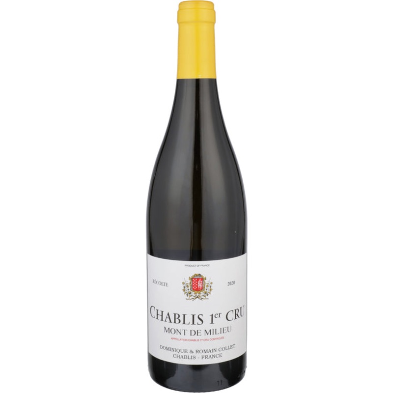 Dominique & Romain Collet Chablis Mont De Milieu Premier Cru Recolte 2020 750ML