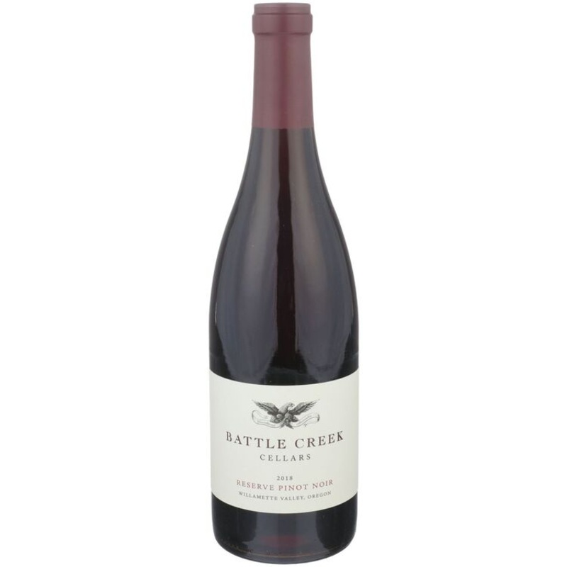 BATTLE CREEK CELLARS PINOT NOIR RESERVE WILLAMETTE VALLEY 2018 750ML