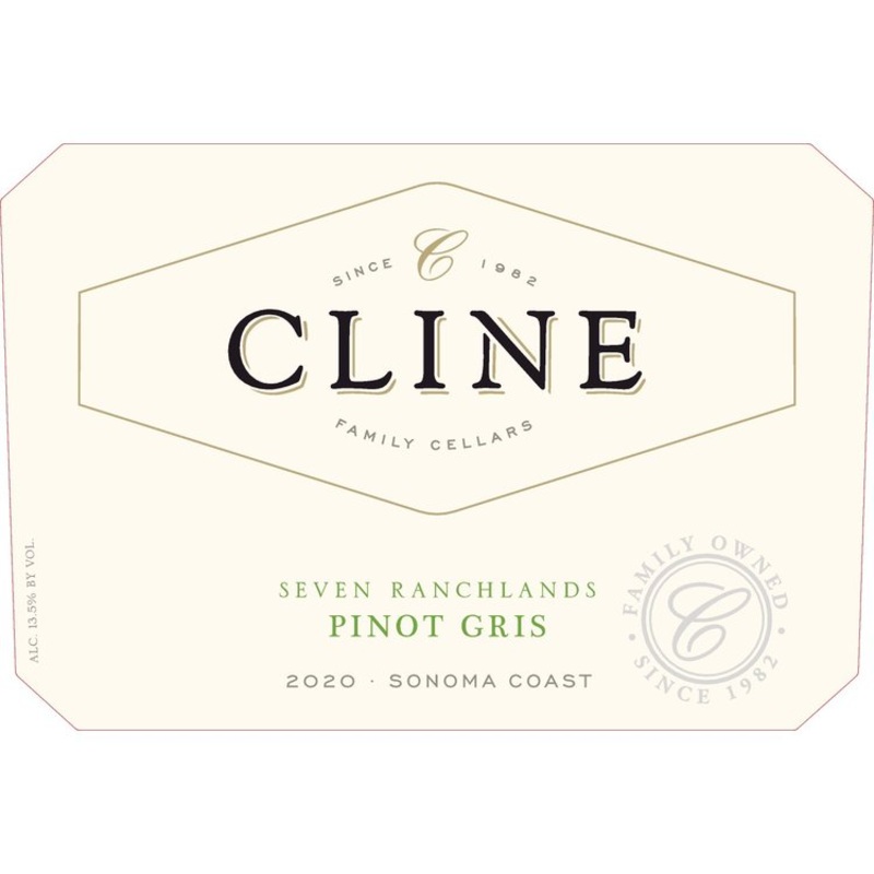 CLINE PINOT GRIS ESTATE GROWN SONOMA COAST 2021 750ML
