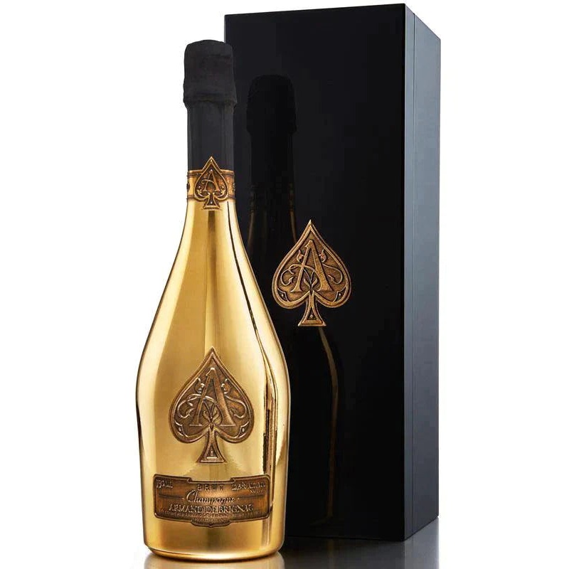 ARMAND DE BRIGNAC CHAMPAGNE BRUT W/ WOODEN GIFT BOX 750ML