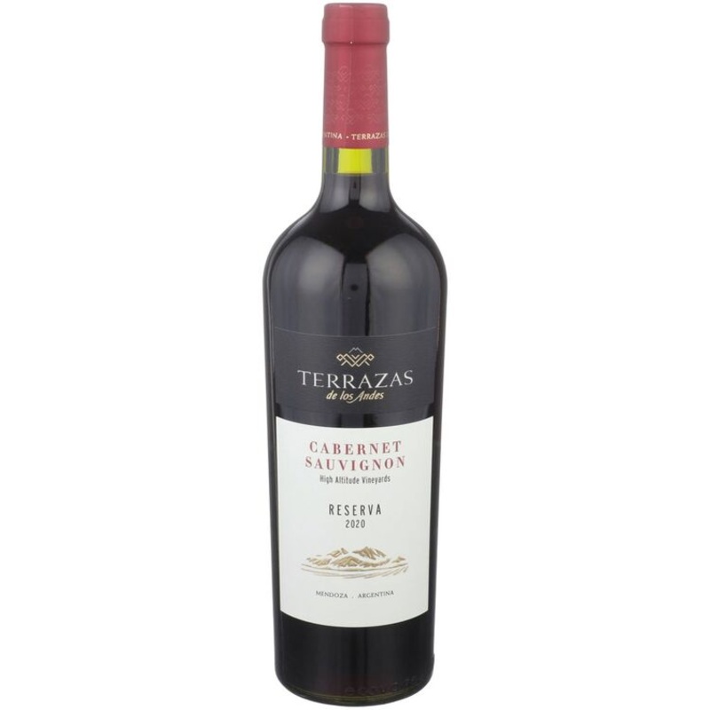 TERRAZAS DE LOS ANDES CABERNET SAUVIGNON RESERVA HIGH ALTITUDE VINEYARDS MENDOZA 2020 750ML