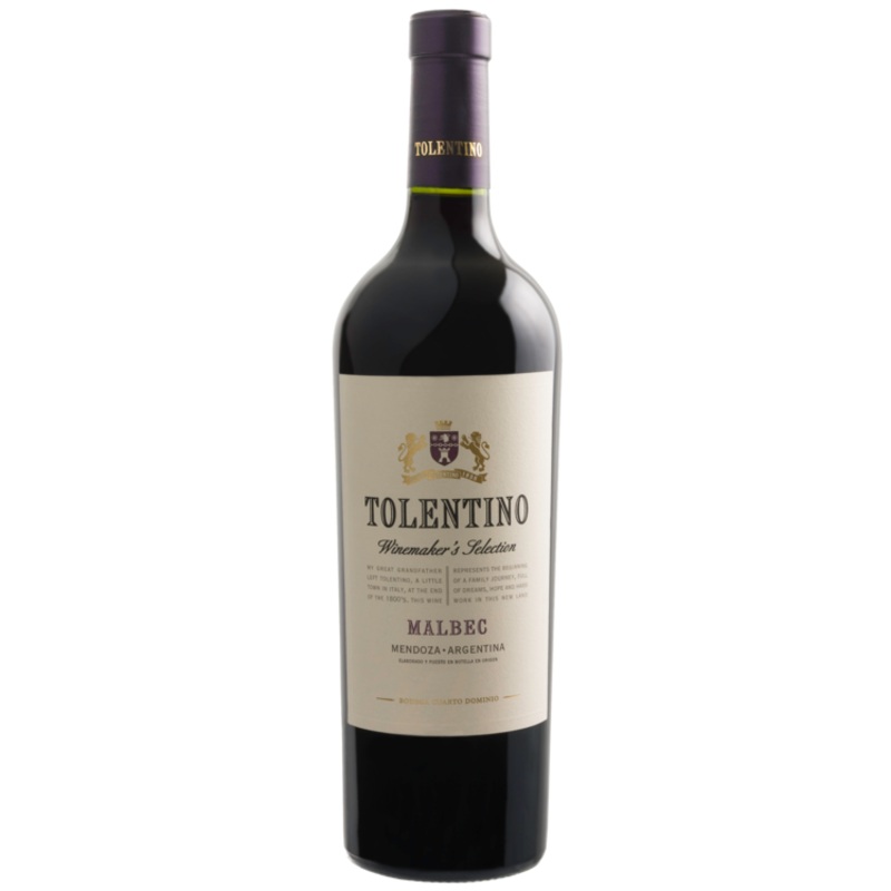 Bodega Cuarto Dominio Malbec Tolentino Winemakers Selection Mendoza 2020 750ML