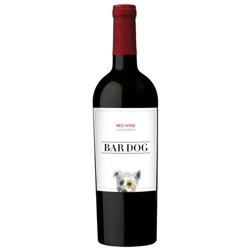 BAR DOG RED WINE CALIFORNIA 750ML