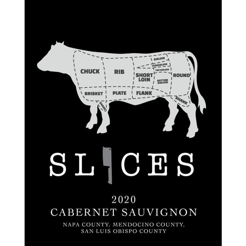 SLICES CABERNET SAUVIGNON NAPA MENDOCINO AND SAN LUIS OBISPO COUNTIES CALIFORNIA 2021 750ML