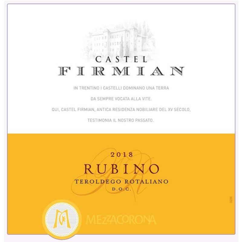 Castel Firmian Teroldego Rotaliano Rubino 750ML