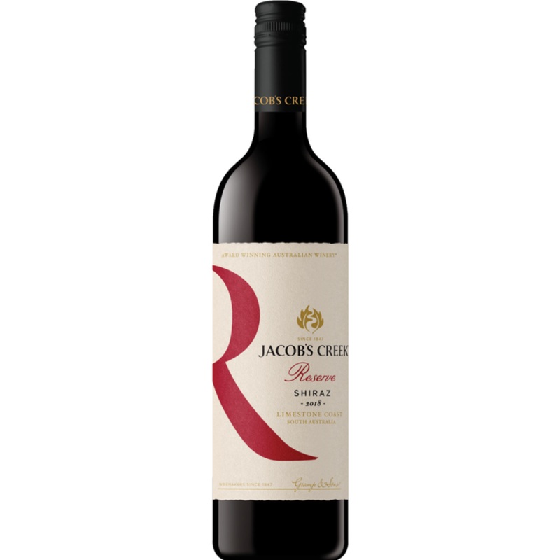 JACOB'S CREEK SHIRAZ RESERVE LIMESTONE COAST 750ML
