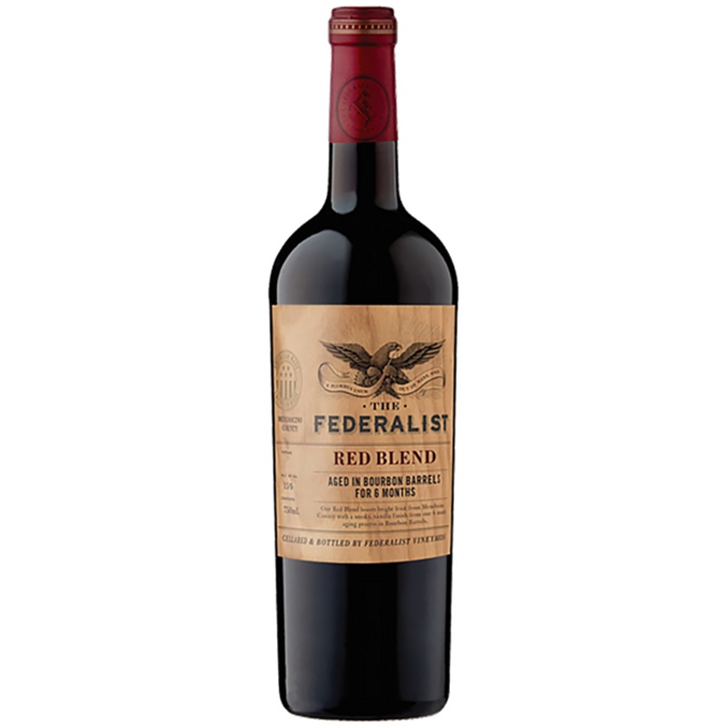 THE FEDERALIST RED BLEND AGED IN BOURBON BARRELS MENDOCINO COUNTY 2017 750ML