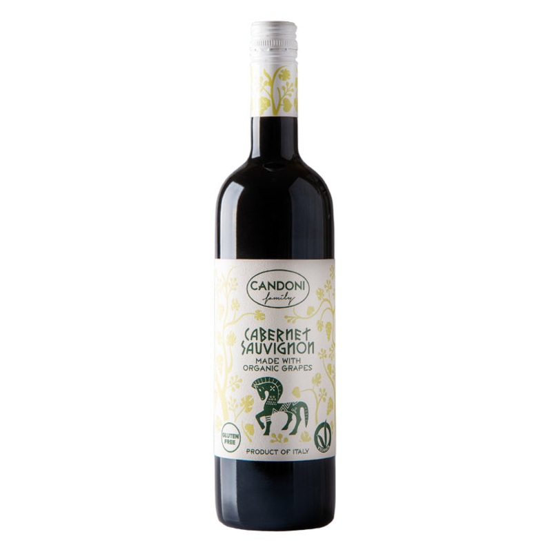 CANDONI CABERNET SAUVIGNON MADE WITH ORGANIC GRAPES TERRE SICILIANE 750ML