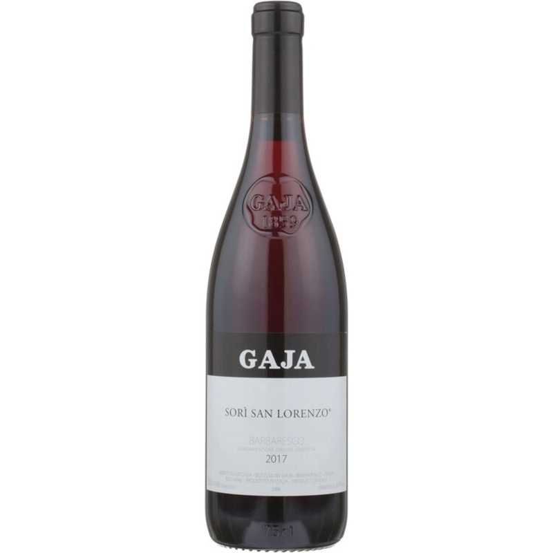 GAJA BARBARESCO SORI SAN LORENZO 2017 WOOD BOX 750ML