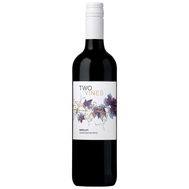 TWO VINES MERLOT WASHINGTON 750ML