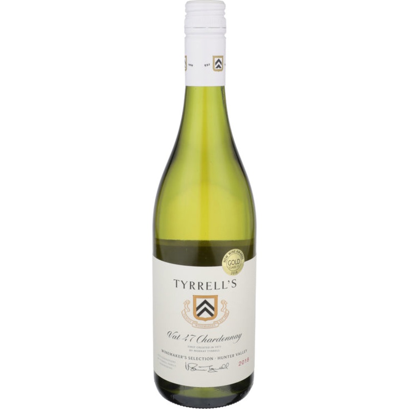 TYRRELL'S WINES CHARDONNAY VAT 47 HUNTER VALLEY 2018 750ML