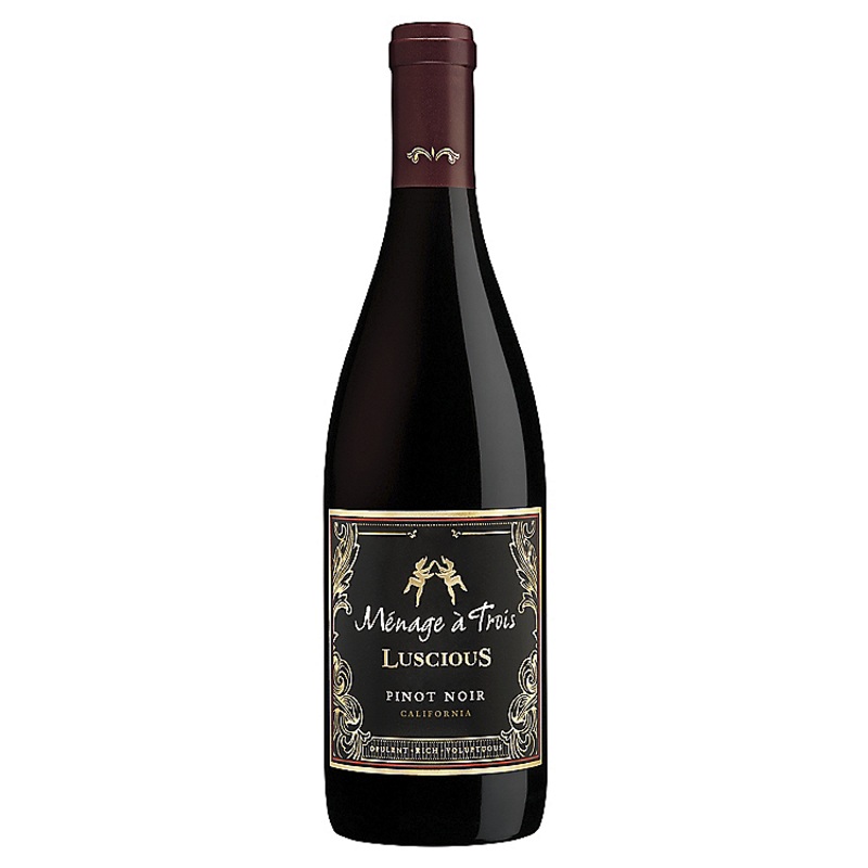 MENAGE A TROIS PINOT NOIR LUSCIOUS CALIFORNIA 750ML